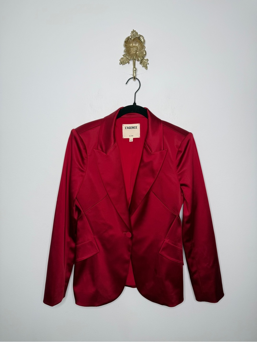 L'AGENCE Chamberlain Blazer Dark Tango Red 6